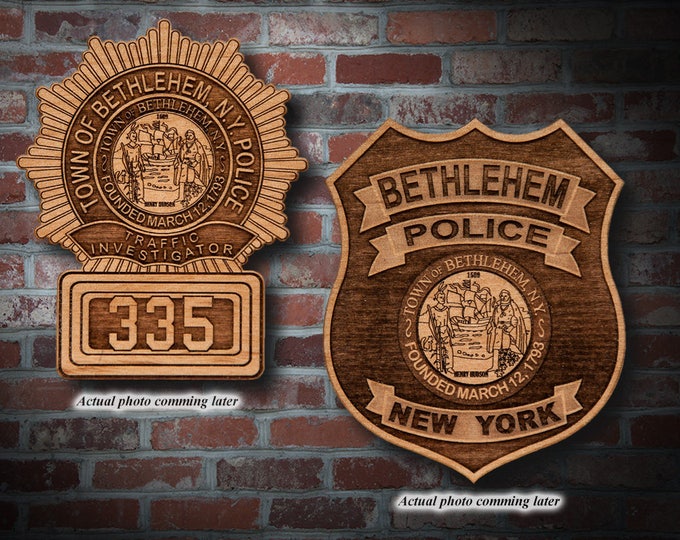 Wooden Bethlehem, NY Badge or Patch Plaque