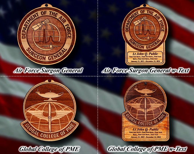 Misc. Wooden Military Badge or Patch Ornament #85