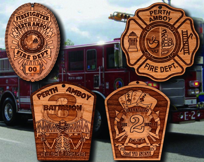 Wooden Perth Amboy NJ Ornaments