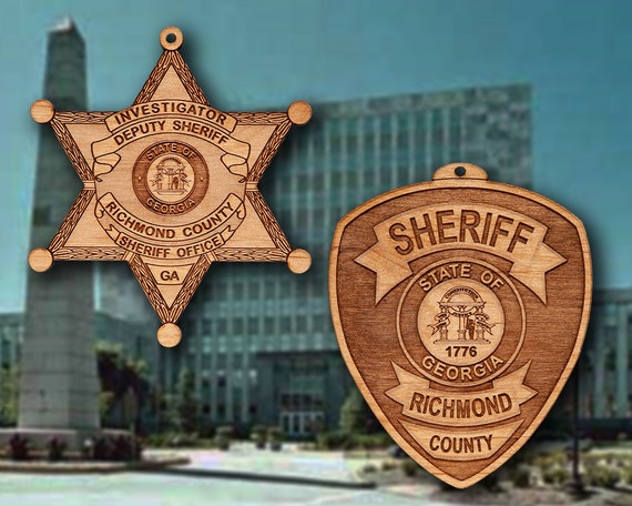 Richmond Co. GA Sheriff Badge or Shoulder Patch Ornament - Etsy