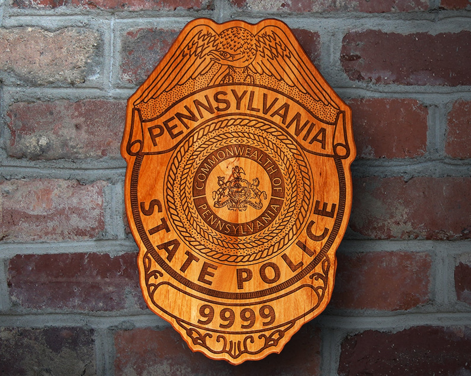 Personalized Pennsylvania State Police Badge Plaque | Etsy