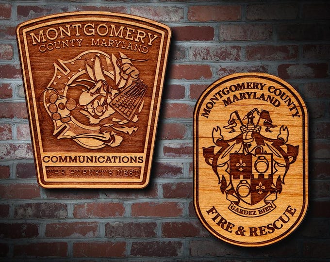 Montgomery Co MD Fire & Rescue Plaques