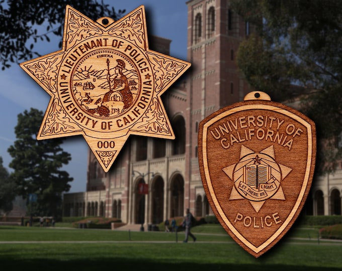 Univ. of California Police Badge or Shoulder Patch Ornament