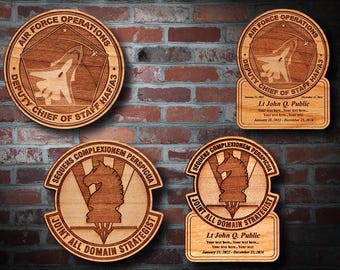 Wooden Misc. Military Patch Plaque #119