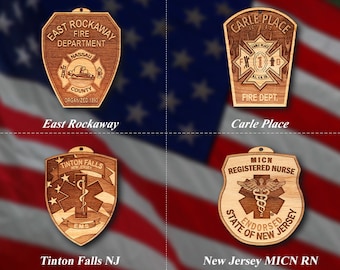 Misc. EMS FD Badge or Shoulder Patch Ornament #12