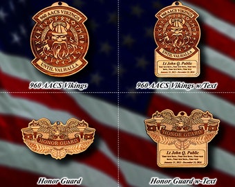 Misc. Wooden Military Badge or Patch Ornament #88