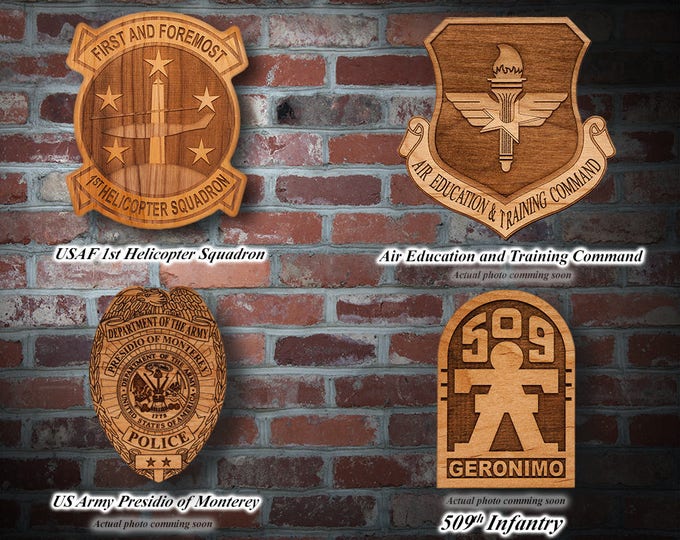 Wooden Military Plaques #2