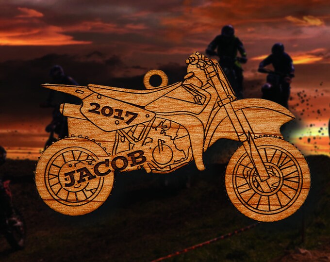 Dirt Bike Ornament