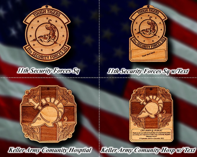 Misc. Wooden Military Badge or Patch Ornament #61