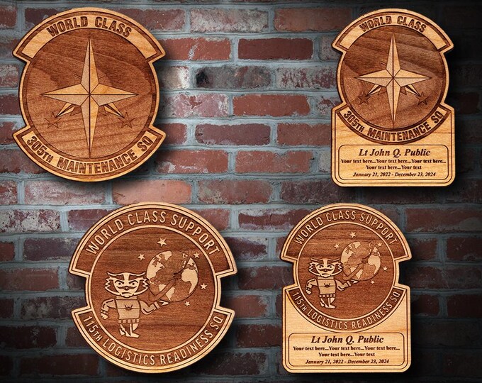 Wooden Misc. Military Patch Plaque #94