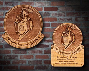 Wooden Misc. Military Patch Plaque #114