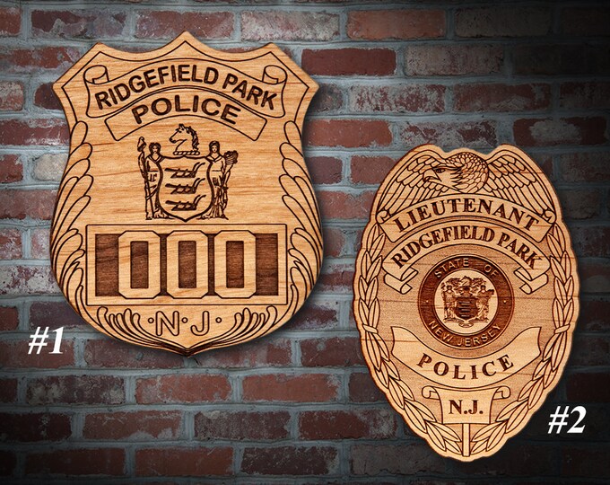 Ridgefield Park NJ Police Badge Plaque