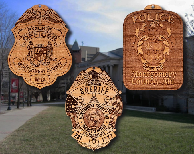 Montgomery Co MD  Badge or Patch Ornament