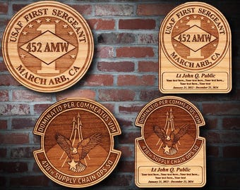 Wooden Misc. Military Patch Plaque #98