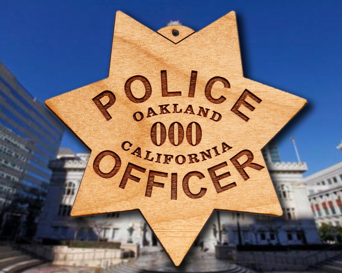 Oakland CA Police Shoulder Patch Ornament | Etsy