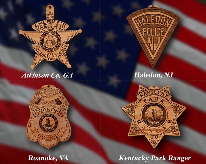 Misc. Wooden Badge or Shoulder Patch Ornament 15