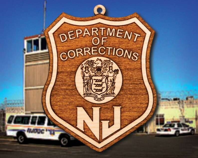 Personalized Wooden New Jersey Department of Corrections Etsy