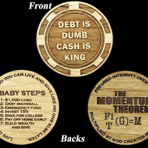 Debt is Dumb Recognition Token   ---FREE SHIPPING---