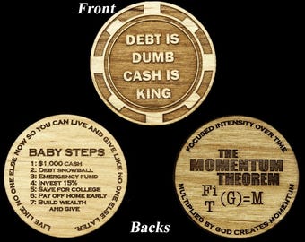 Debt is Dumb Recognition Token   ---FREE SHIPPING---