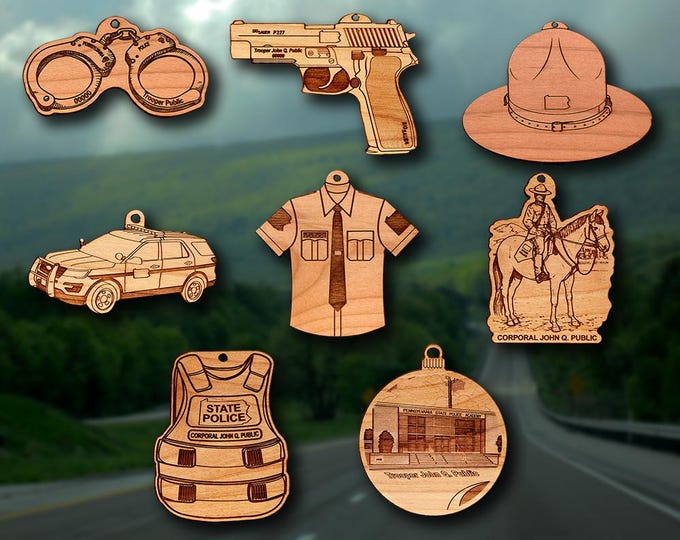 Pennsylvania Police Generic Ornaments