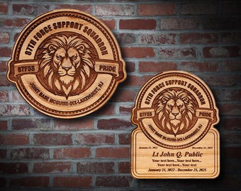 Wooden Misc. Military Patch Plaque #127