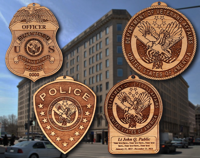 Dept Veterans Affairs Badge or Logo Ornament