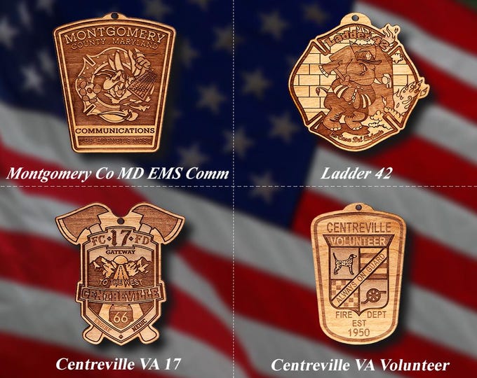Misc. EMS FD Badge or Patch Ornament #25