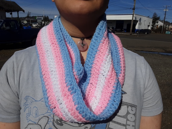 Transgender Pride Infinity Scarf