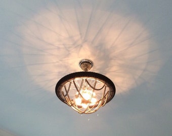 AJ Bicycle Rim Chandelier