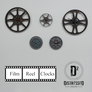 Film Reel Wall Clocks