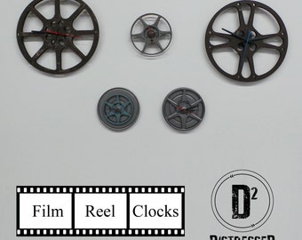 Film Reel Wall Clocks