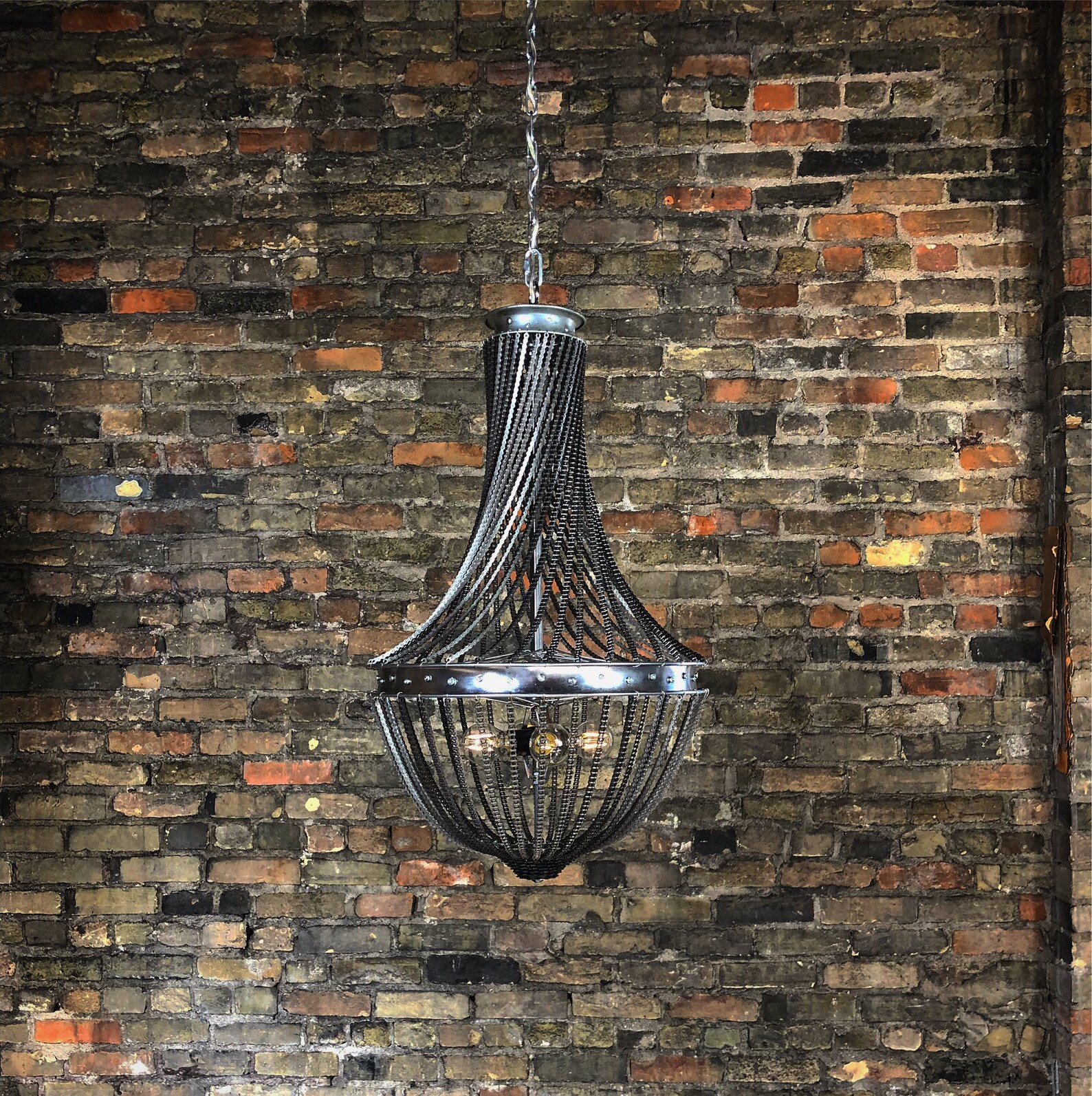 Industrial Chandelier Etsy
