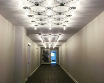 Flush Mount Grid Light