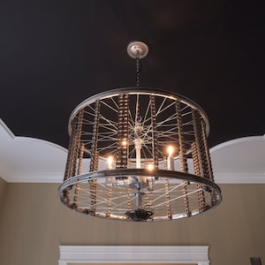 Industrial Bicycle Chandelier image 2