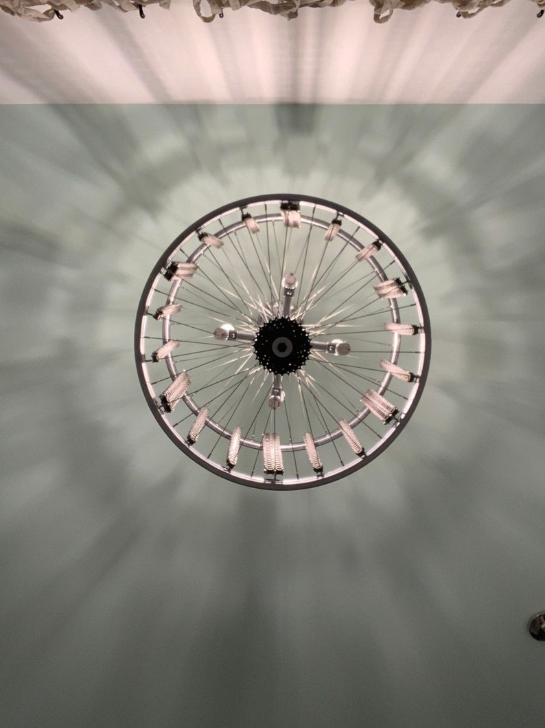 Industrial Bicycle Chandelier image 9