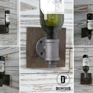 Iron Pipe Wine Holder