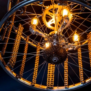Industrial Bicycle Chandelier image 10
