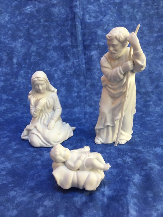 Vintage Avon Christmas Nativity Holy Family Creche Set of 3 Etsy