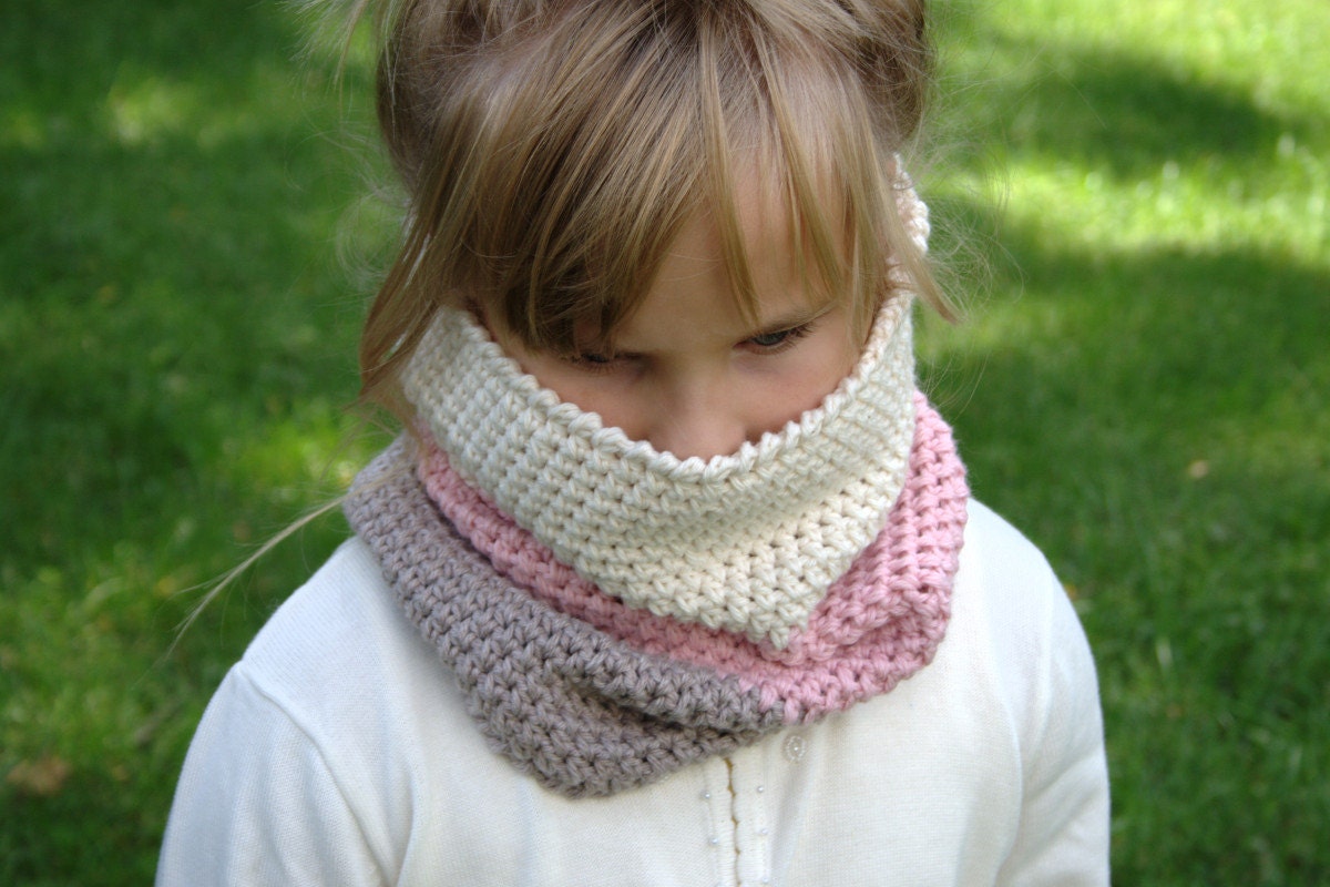 Crochet Pattern Child Cowl Pattern Neck Warmer Pattern Etsy