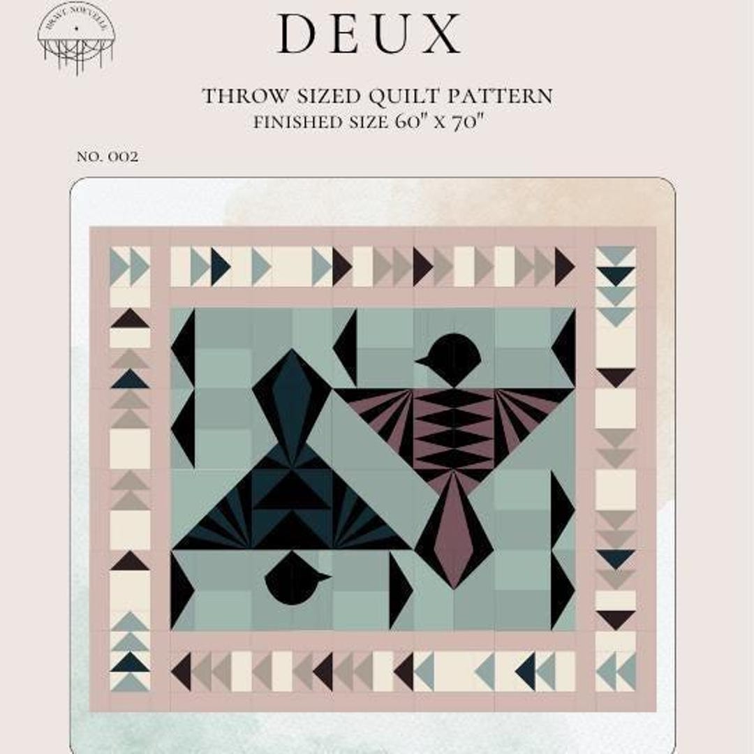 Deux Modern Quilt Pattern PDF Instant Download - Etsy