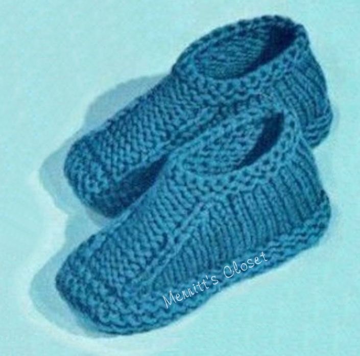 Easy to Knit Slippers Makeup fast in Super Bulky Yarn Boots Etsy