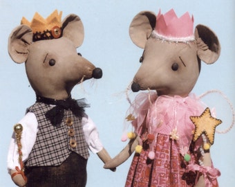 Primitive PATTERN Country Standing Mice Princess & Prince and Sam and Libby