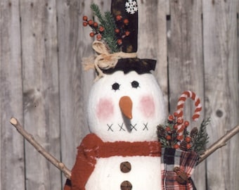 Primitive PATTERN "That Old Silk Hat" Snowman