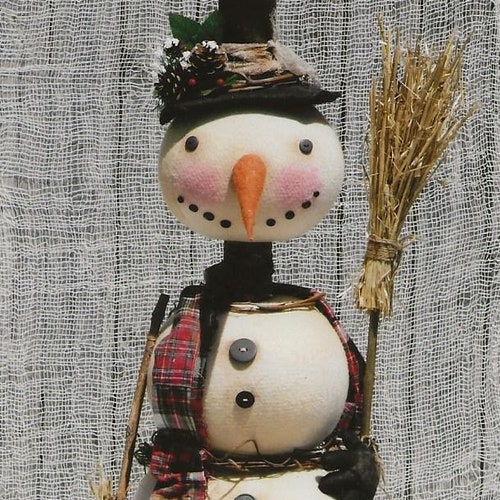 Primitive PATTERN All About the Birds Snowman - Etsy Canada