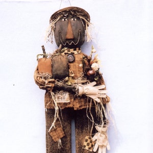 Primitive PATTERN &quot;Happy Fall&quot; Prim Scarecrow