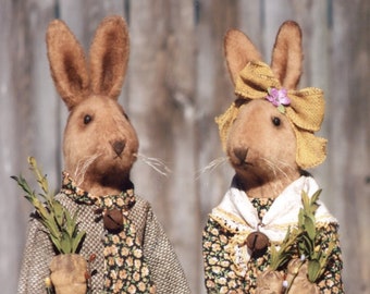 Primitive PATTERN Bella and Benson Bunny Rabbit
