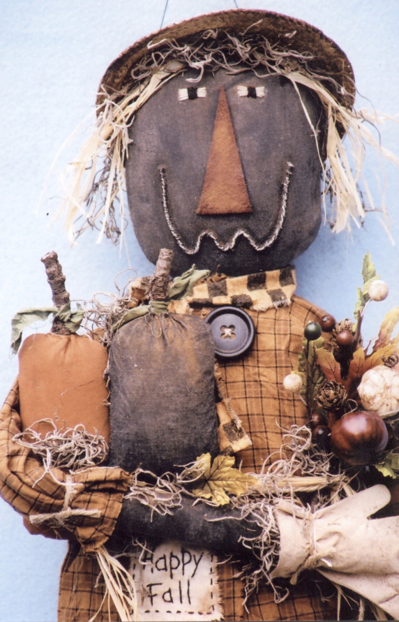 Primitive PATTERN happy Fall Prim Scarecrow - Etsy