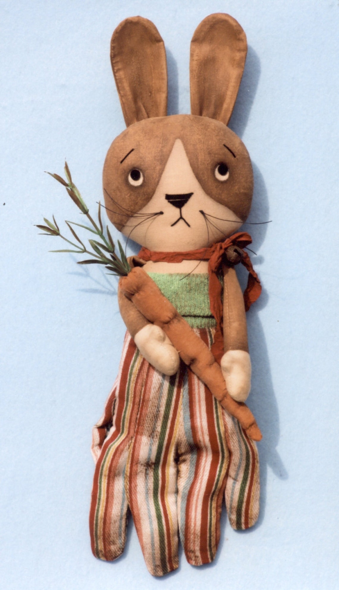 A Primitive PATTERN Garden Glove Bunnies Etsy