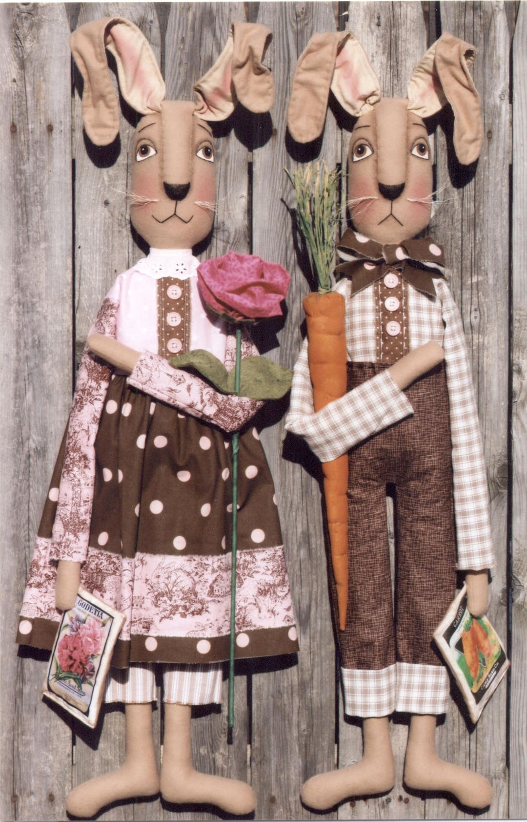 Primitive PATTERN Jenna and Jack Rabbit - Etsy