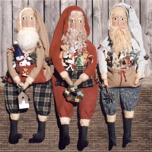 Primitive PATTERN Santa Folk